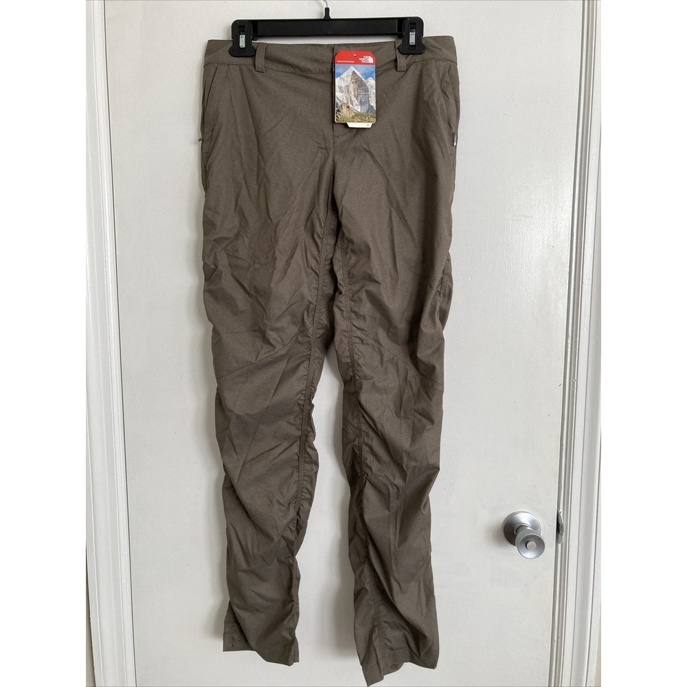 The North Face Women's Pants Brown 6 Regular Ruched Aphrodite Outdoor Hike #747